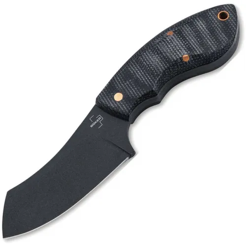 Boker Plus VoxKnives Rhino Fixed Blade - 3" Black Blade Black Micarta Handle