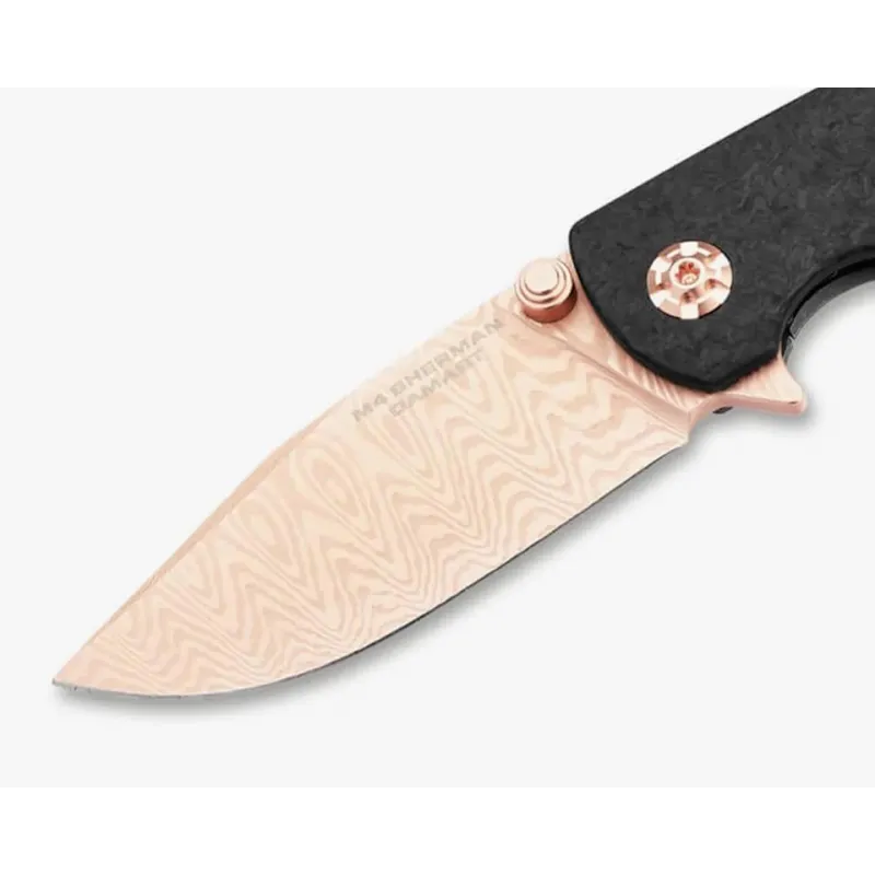 Boker M4 Sherman Damast Rose Gold Knife - 2026 Limited Edition Cyclaire Knives and Tools