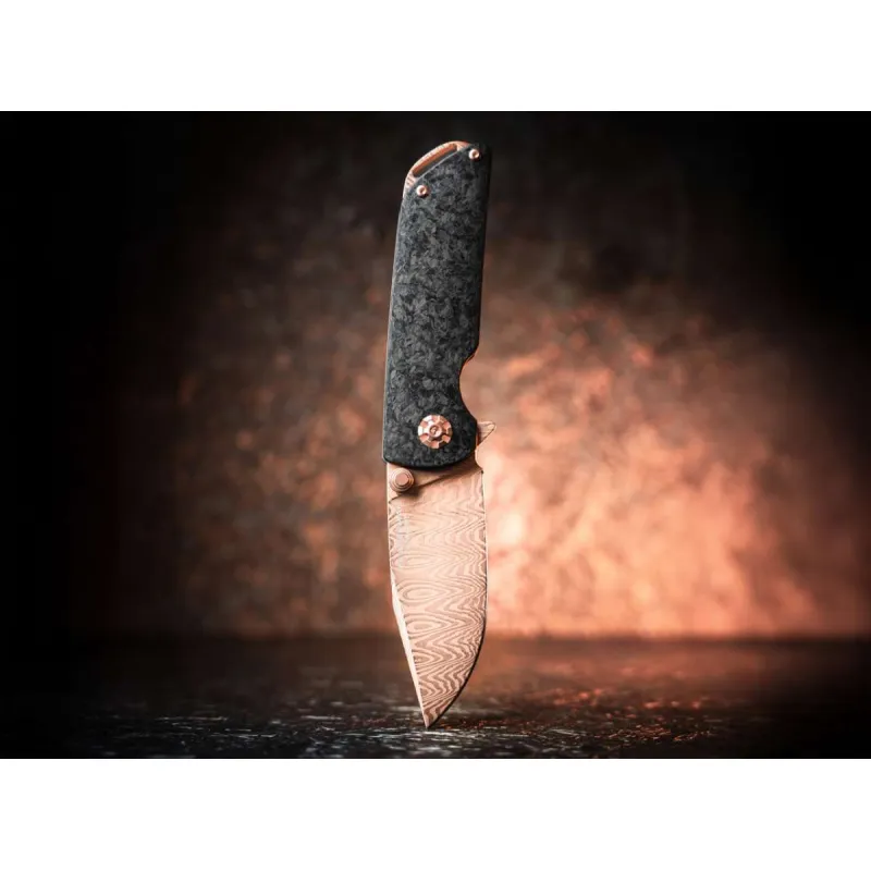 Boker M4 Sherman Damast Rose Gold Knife - 2026 Limited Edition Cyclaire Knives and Tools