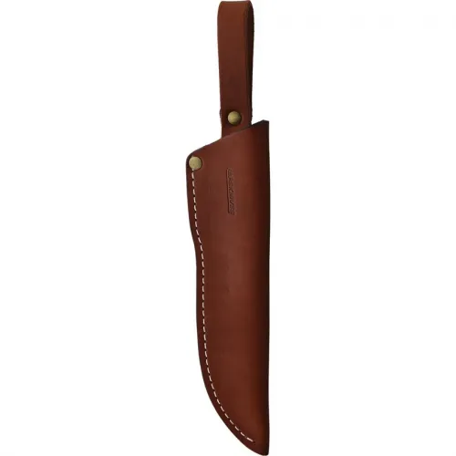 BPS Knives BK06SSH Camping Fixed Blade Knife - 5.1" 5Cr14MoV Stainless Steel Blade Leather Sheath