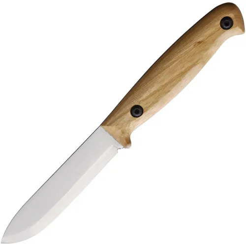 BPS Knives BS1FT-CSH Compact Camping Knife - 3.74" 1066 Carbon Steel Blade Ashwood Handle