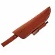 BPS Brown Leather Sheath with Ferror Rod and Belt Loop for Fixed Blade Knives with 4-5" Blades Cyclaire Knives and Tools