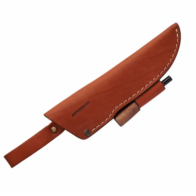 BPS Knives SHFERRO Brown Leather Sheath for Fixed Blade Knives with Ferro Road Cyclaire Knives and Tools