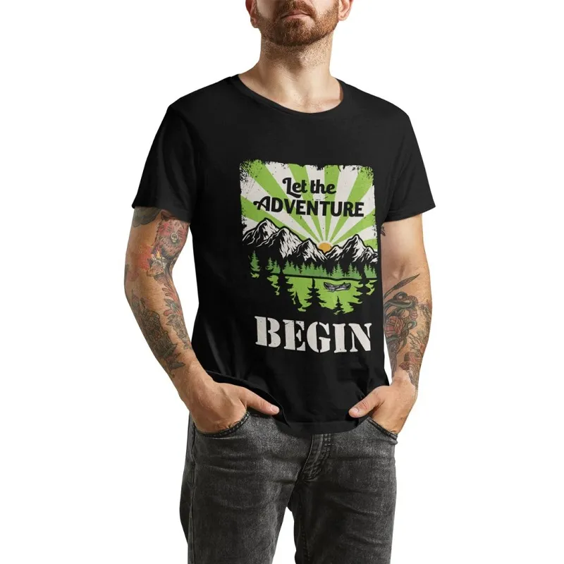 BPS Knives T-Shirt "Let The Adventure Begin" Medium Cyclaire Knives and Tools