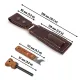 BPS Knives Premium Fire Starter with Leather Case Cyclaire Knives and Tools