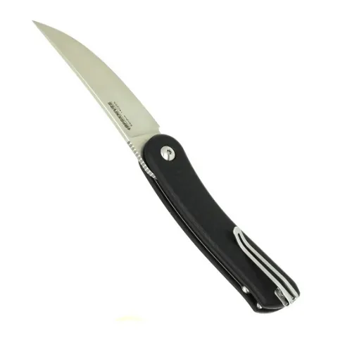 BPS Colibri Folding Knife - 3.2" 14C28N Stainless Steel Blade Black G10 Handle