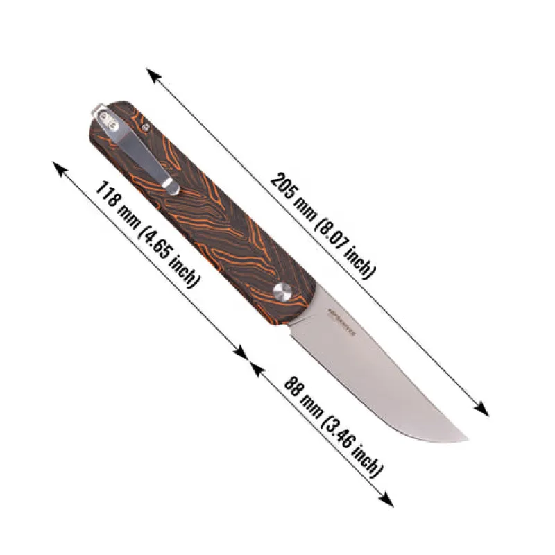 BPS Knives Skua Folding Knife - 3.46" Nitro-V Blade G-Mascus Handle Cyclaire Knives and Tools