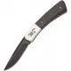 Browning Knoll UK EDC Folding Knife - 2.38" Black Coated 12C27 Blade Marbled Carbon Fiber Handle Cyclaire Knives and Tools