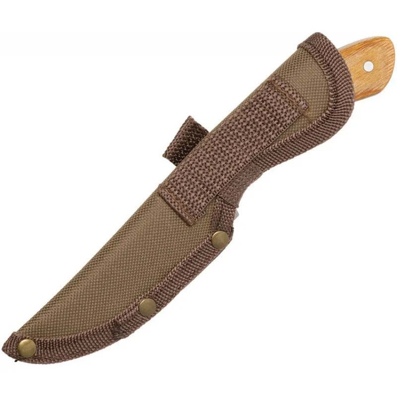 Browning Fixed Blade Skinner Knife - 3.25" Stainless Steel Blade Brown Wood Handle Cyclaire Knives and Tools