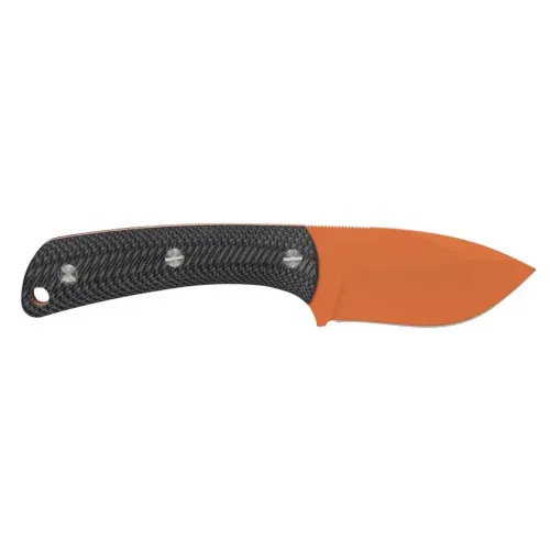 Browning Back Country Small Fixed Blade Knife - 2.75" D2 Steel Orange Skinner Blade Black G10 Handle