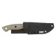 Browning Small Desolation Fixed Blade Knife - 3.75" Black Stainless Steel Blade Canvas Micarta Handle Cyclaire Knives and Tools