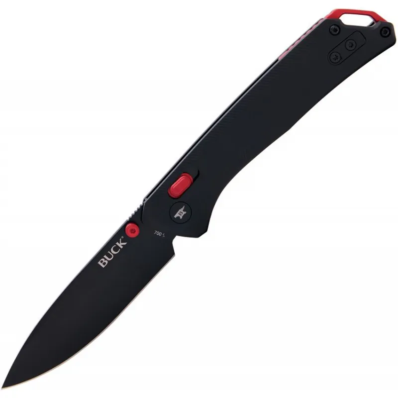 Buck Nomad Crossbar Lock Folding Knife - 3.25" D2 Tool Steel Blade Black Aluminum Handle Cyclaire Knives and Tools