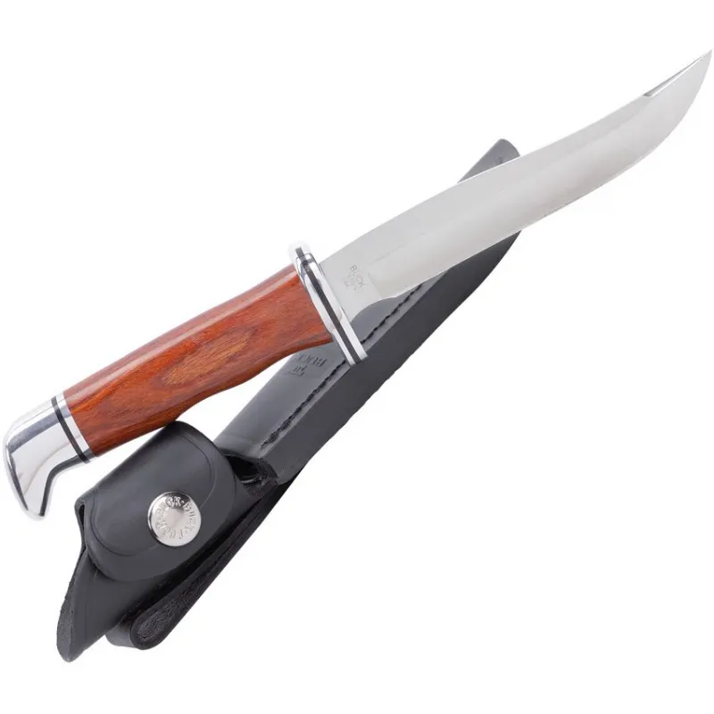 Buck 105 Heritage Pathfinder Fixed Blade Knife - 5" 420HC Blade Cocobolo Wood Handle Cyclaire Knives and Tools