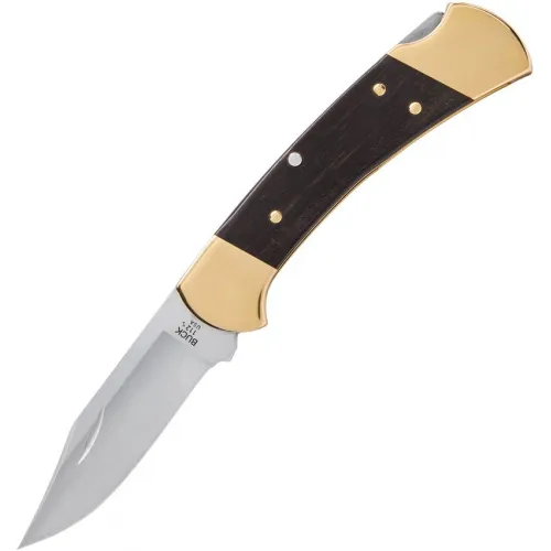 Buck 112 Slim Elite Heritage Folding Knife - 3" CPM-Magnacut Stainless Steel Crelicam Ebony Wood Handle