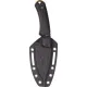 Buck Alpha Hunter Backcountry Fixed Blade Knife - 3.63" Tan 420HC Blade Black VersaFlex Rubber Nylon Handle Cyclaire Knives and Tools