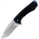 Buck Ruckus Frame Lock Folding Knife - 3.5" D2 Stonewashed DP Blade Black Aluminum and Steel Handle Cyclaire Knives and Tools