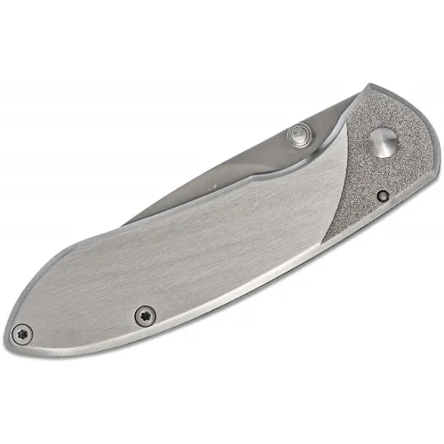 Buck 327 Nobleman Folding Knife - 2.675" Blade Stainless Steel Handle & Clip