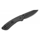 Buck 743 Mini Sovereign Folding Knife - 2.625" Black TiNi Modified CP Blade Carbon Fiber Handle Cyclaire Knives and Tools