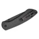 Buck 744 Sovereign Button Lock Folding Knife - 3.22" Black TiNi CP Blade Carbon Fiber Handle Cyclaire Knives and Tools