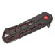Buck 811 Trace Ops Folding Knife - 3.23" Reverse Tanto Blade Skeletonized Black and Red Aluminum Handle Cyclaire Knives and Tools