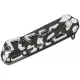 Buck 813 Trace Mini Ops Folding Knife - 2.43" Black Reverse Tanto Blade Skeletonized Black and White Camo Aluminum Handle Cyclaire Knives and Tools