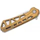 Buck 814 Mini Trace Folding Knife - 2.43" Stonewashed Combo DP Blade Skeletonized Bronze Aluminum Handle Cyclaire Knives and Tools