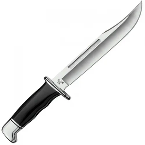 Buck General Fixed Blade Knife Black Handle with Aluminum Guard
