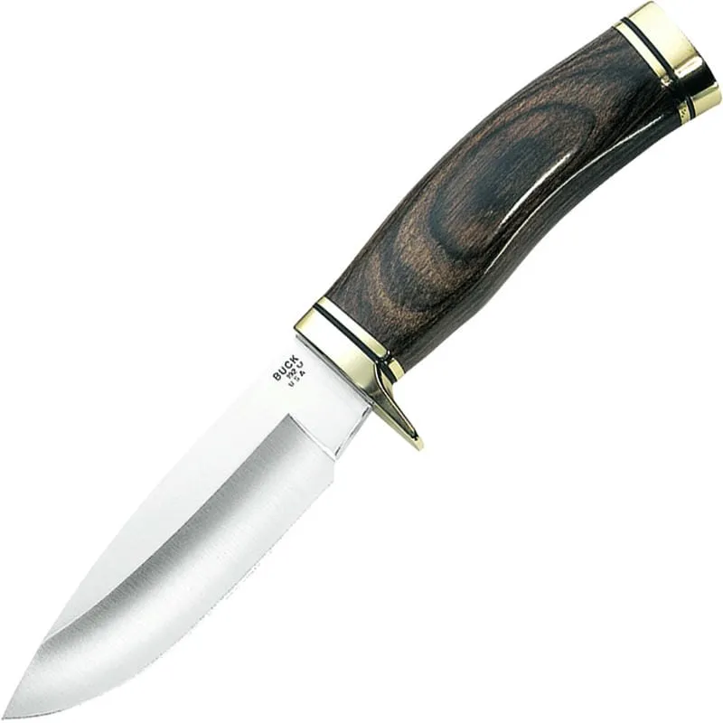 Buck Vanguard Fixed Blade Knife - 4.25" Stainless Steel Blade Walnut Handle Cyclaire Knives and Tools