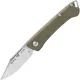 Buck 250 Saunter Clip Point UK EDC Folding Knife OD Green Micarta Handle Cyclaire Knives and Tools