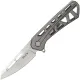 Buck 811 Trace Ops Folding Knife - 3.23" Reverse Tanto Blade Skeletonized Gray Aluminum Handle Cyclaire Knives and Tools