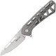 Buck 813 Trace Mini Ops Folding Knife - 2.43" Reverse Tanto Blade Skeletonized Gray Aluminum Handle Cyclaire Knives and Tools
