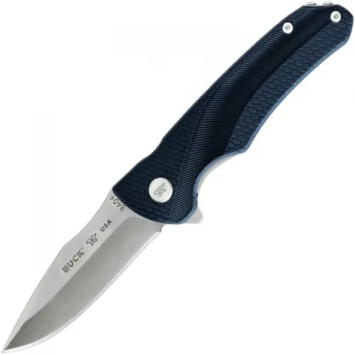 Buck Sprint Select Knife Blue - 3.1" Stainless Steel Blade Blue GRN Handle