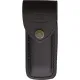 Buck 110 Folding Hunter Finger Grooved Edition - 3.75" Blade Ebony Wood Handle Black Leather Sheath Cyclaire Knives and Tools