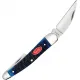 Case XX Seahorse UK EDC Whittler Navy Bone Folding Knife - 3 Blades Navy Blue Jigged Bone Handle Cyclaire Knives and Tools
