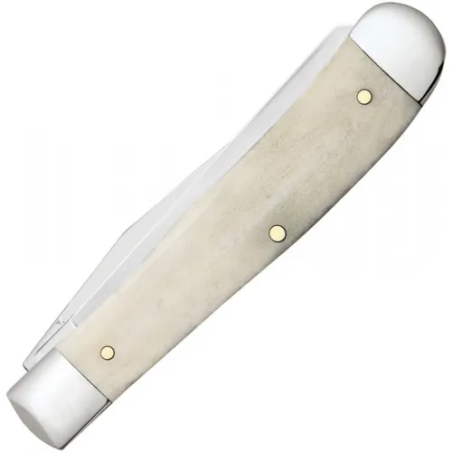 Case Trapper UK EDC Smooth Natural Folding Knife - Dual Blade Natural Smooth Bone Handle