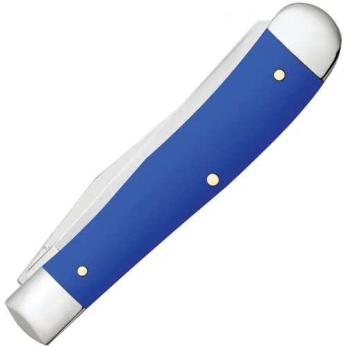 Case Trapper Royal Blue Folding Knife - Dual Blade Clip and Spey