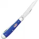 Case Trapper Royal Blue Folding Knife - Dual Blade Clip and Spey Cyclaire Knives and Tools
