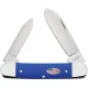 Case Canoe Royal Blue UK EDC Folding Knife  - Dual Blade Spear and Pen Cyclaire Knives and Tools