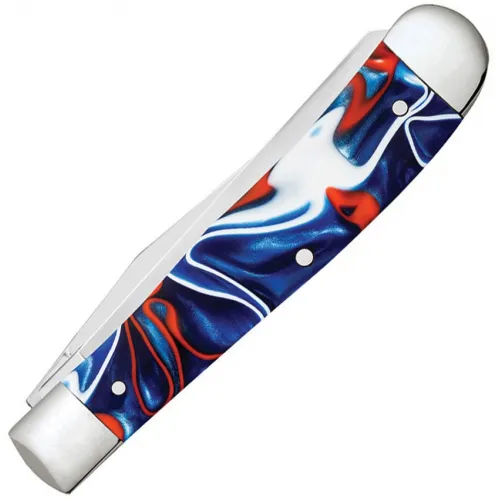 Case Harley Davidson Trapper Patriotic Folding Knife - Dual Blade Clip Point and Spey