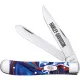 Case Harley Davidson Trapper Patriotic - Dual Blade Clip Point and Spey Cyclaire Knives and Tools