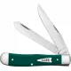 Case XX Trapper Spruce Green UK EDC Pocket Knife - Dual Blade Spruce Green Synthetic Handle Cyclaire Knives and Tools