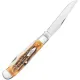Case Trapper 6.5 Bonestag Folding Knife - 3.2" Clip Point and Wharncliffe Blades Bonestag Handle Cyclaire Knives and Tools