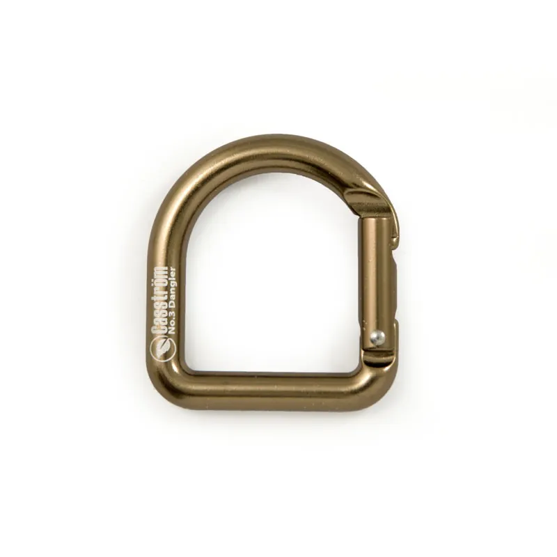 Casstrom Antique Brass Carabiner for No.3 Dangler Cyclaire Knives and Tools
