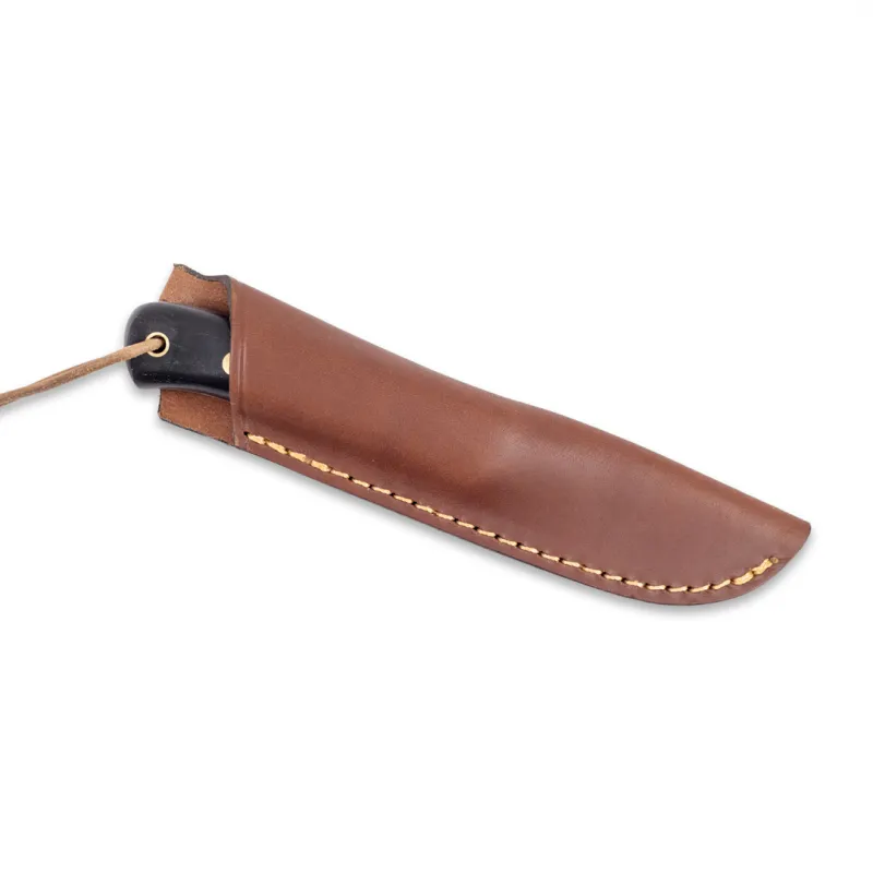 Casstrom Woodsman Knife - 3.54" Uddeholm Sleipner Blade Bog Oak Handle Leather Sheath Cyclaire Knives and Tools