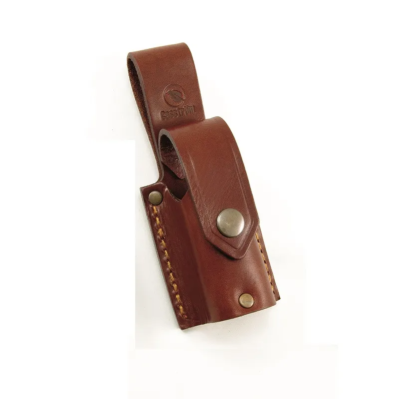 Casstrom Leather holder for Beck Oil Mosquito Repellent Cyclaire Knives and Tools