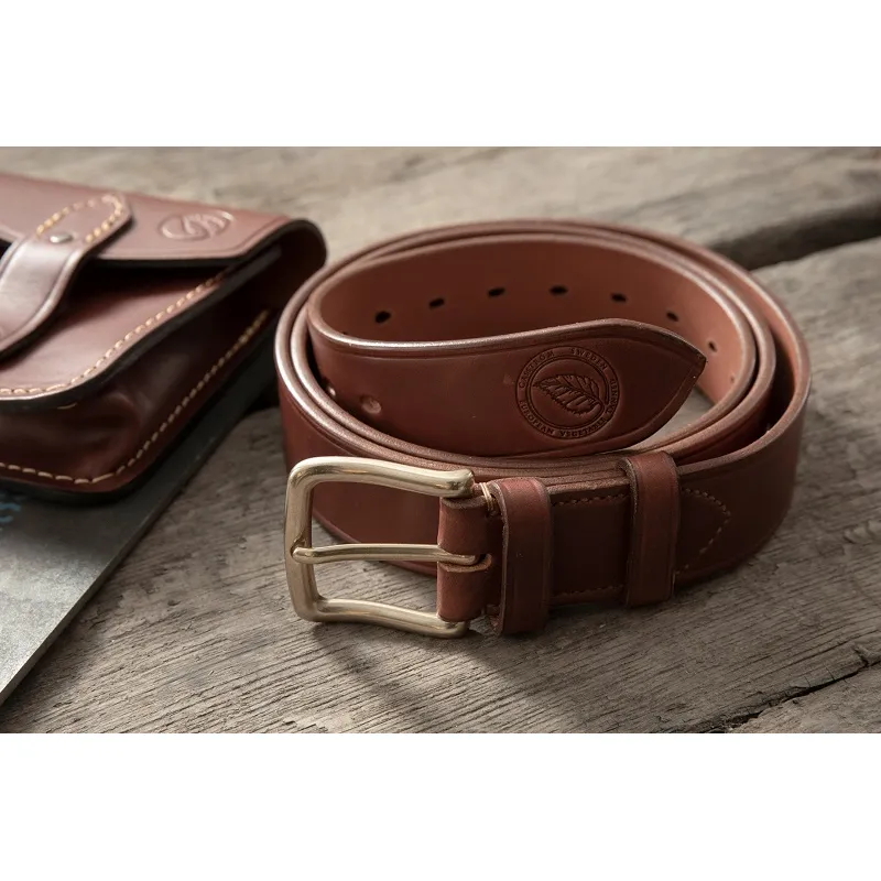 Casstrom Swedish Forest Belt Brown Leather XXS-L 90cm Cyclaire Knives and Tools