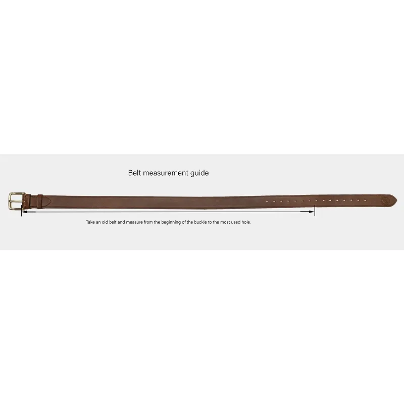 Casstrom Swedish Forest Belt Brown Leather XXS-L 90cm Cyclaire Knives and Tools