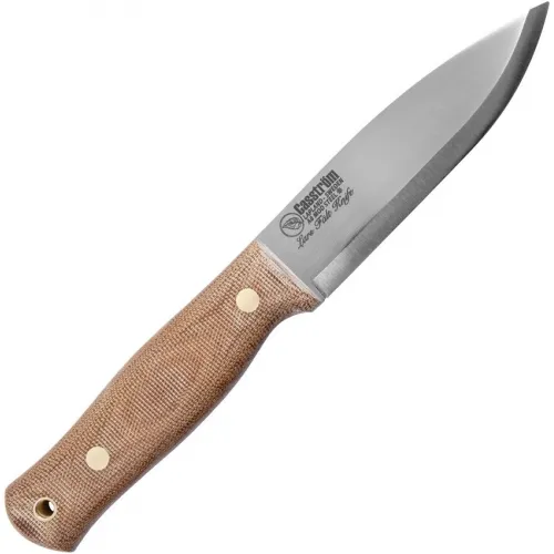 Casstrom Canvas Micarta Lars Falt Knife - 4.5" A8 Mod Steel Black Kydex Sheath