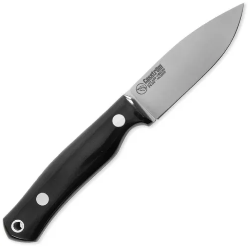 Casstrom No.8 SFK Bushcraft Knife - 3.26" 14C28N Stainless Steel Black Micarta Handle
