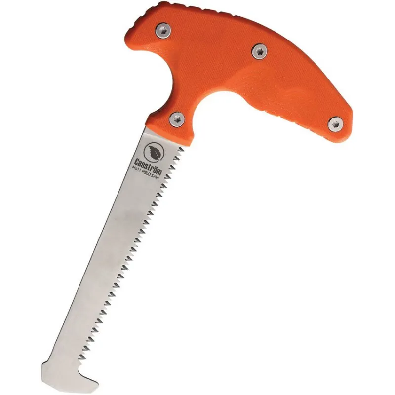 Casstrom No. 11 Field Saw Orange - New Version with Cordura Belt Pouch Cyclaire Knives and Tools